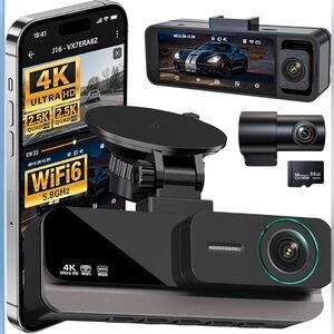 Brand New

4K+2.5K+2.5K 3 Channel Dash Cam - Front/Rear/Inside